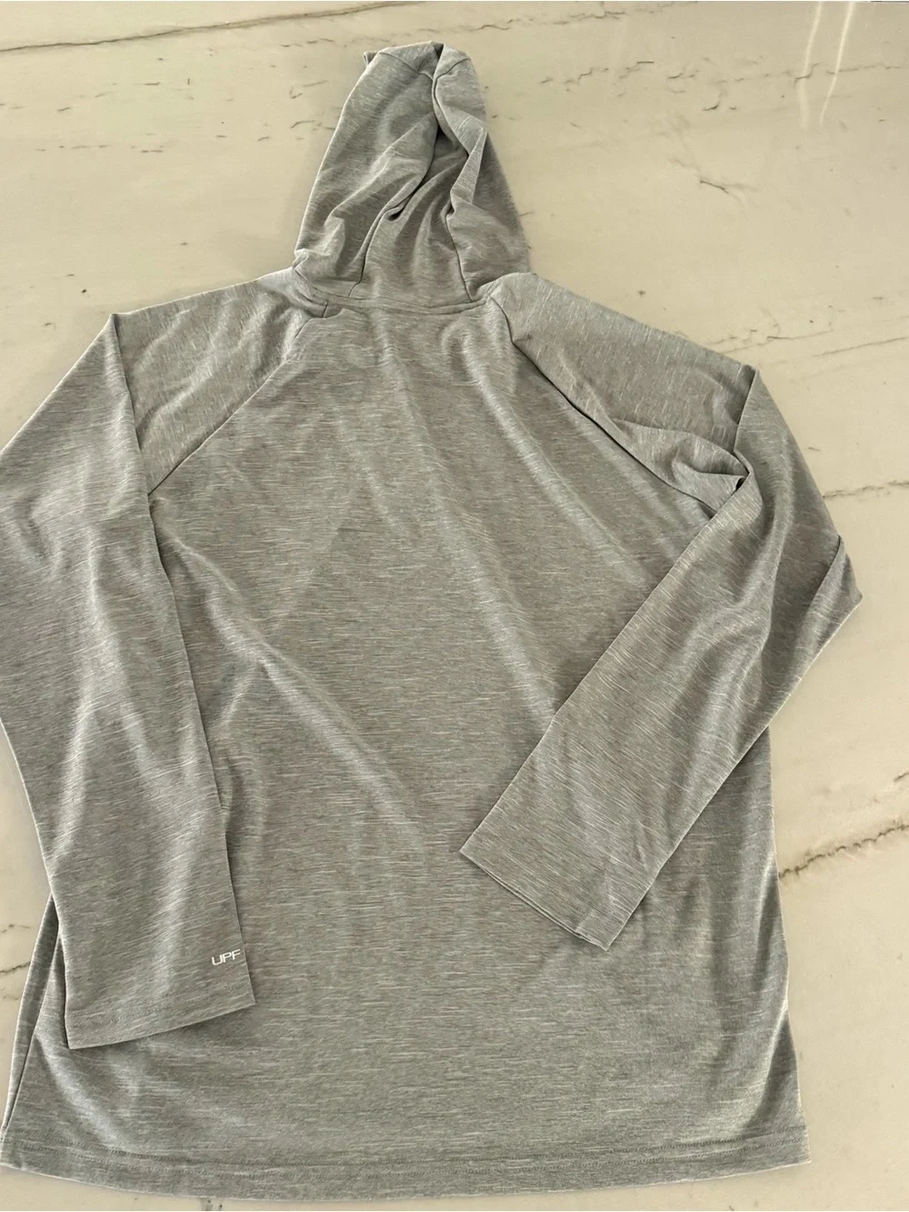 Nike Swim Hydroguard Hoodie Shirt Men's Medium Gray Heather Dri-Fit UPF 40+ Sun